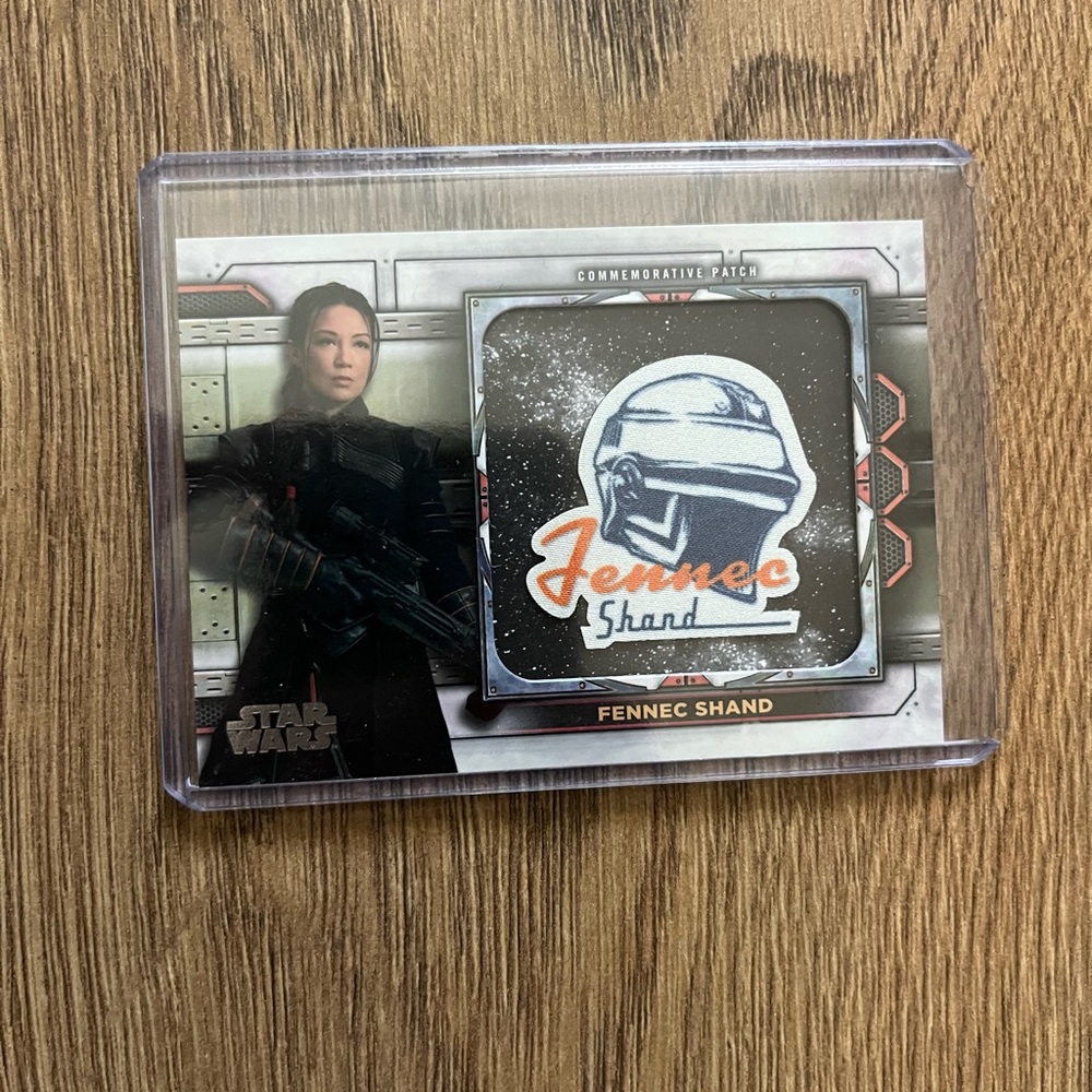 Fennec Shand Commemorative Patch Trading Card - Black, White & Orange